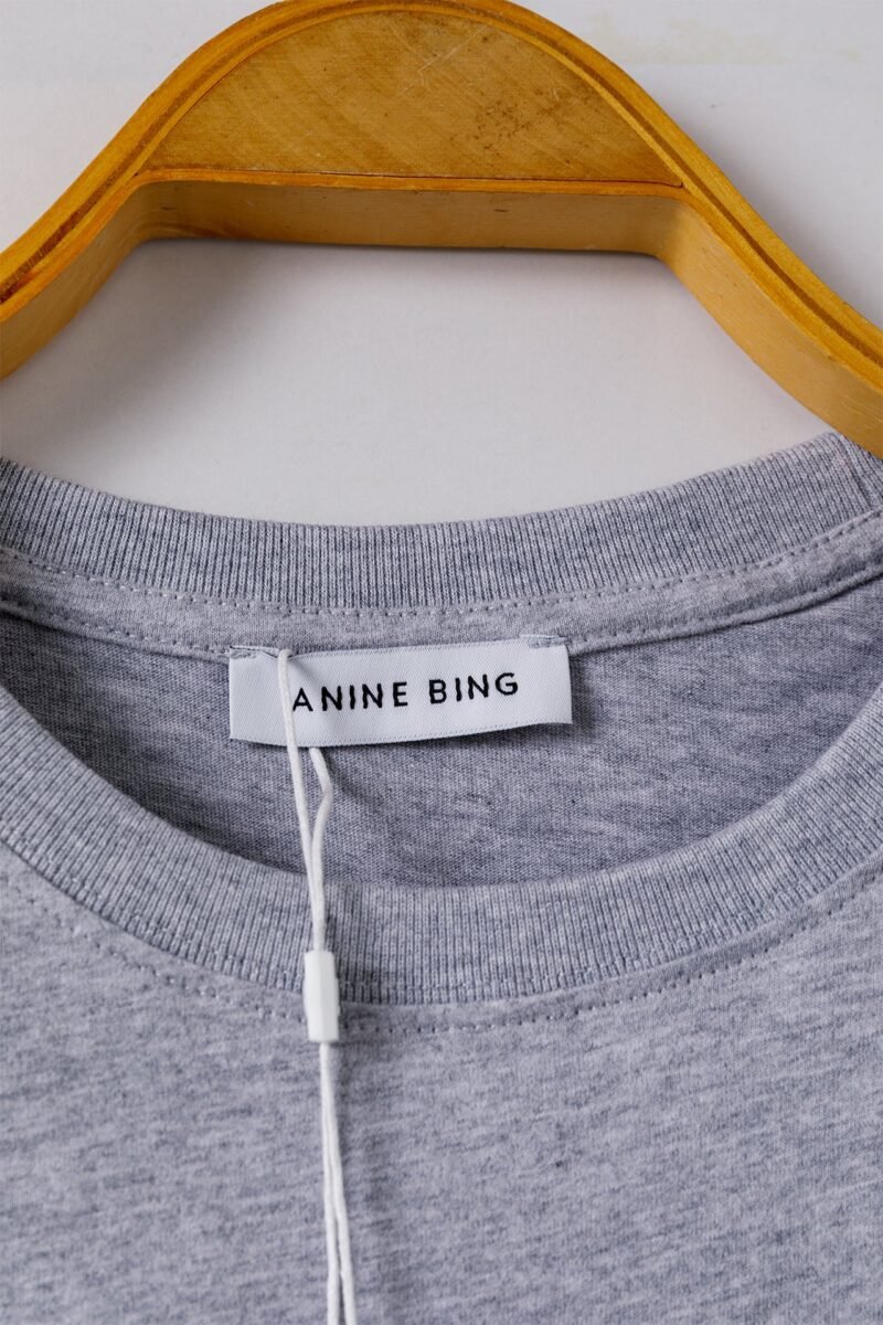 Women's LOGO Grey Short-sleeve T-shirt O-Neck Pullover-SPF-232 - 图片 5