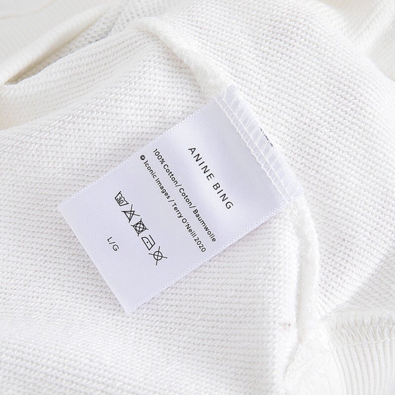 Black and White Photo Letter Landscape Print Cotton Women's Sweatshirt-ABS2449WT - 图片 10