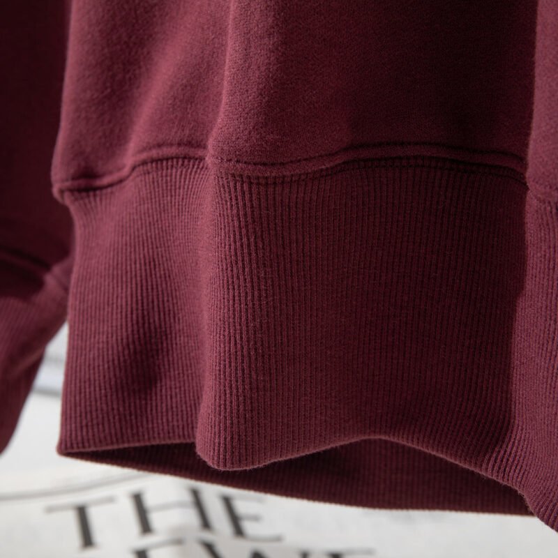 Black Brown Printed Fleece High Collar Loose Women's Sweatshirt-ABS2505BK - 图片 13