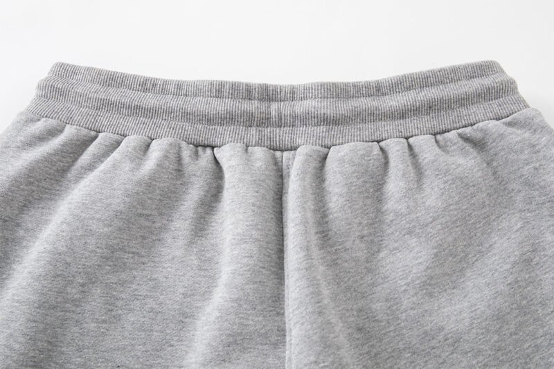 Lette Embroidery Lining Fleece Sports Women's Sweatpants Pants-ABP3018BK-ABP3018GY - 图片 10