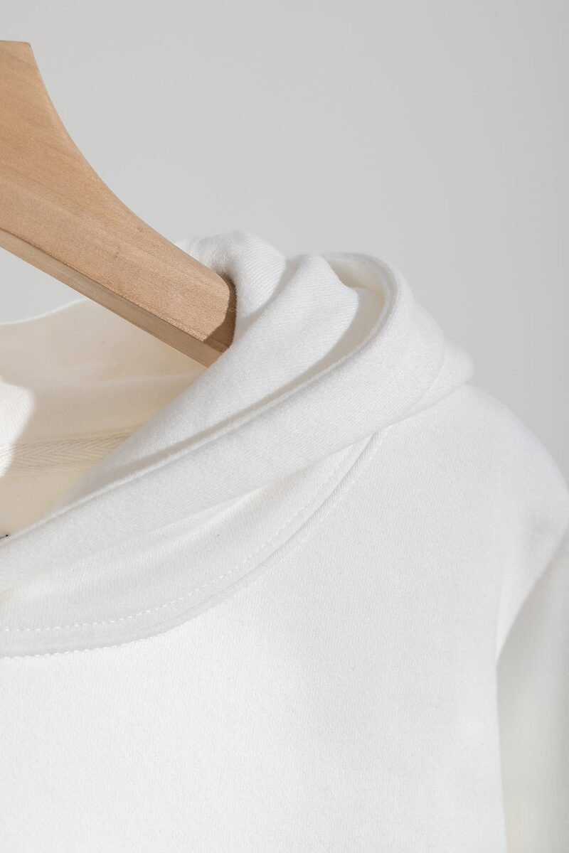 Classic Green Hand-cranked Special Embroidery Fleece Women's Hooded Sweatshirt-ABS2476WT - 图片 2