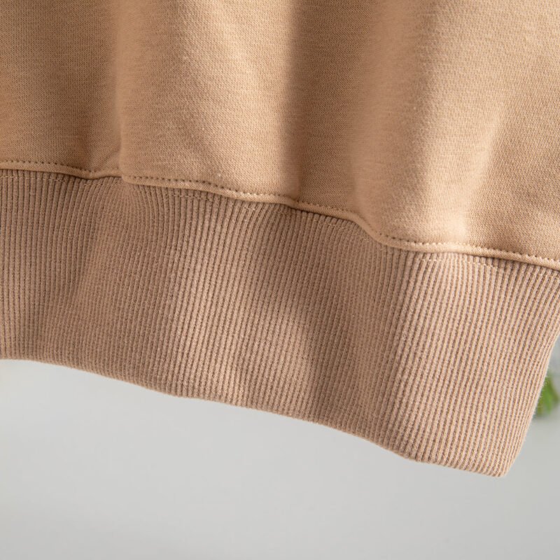 Pink Letter Printed Fleece Round Neck Women's Loose Plush Sweatshirt-ABS2455PK - 图片 20
