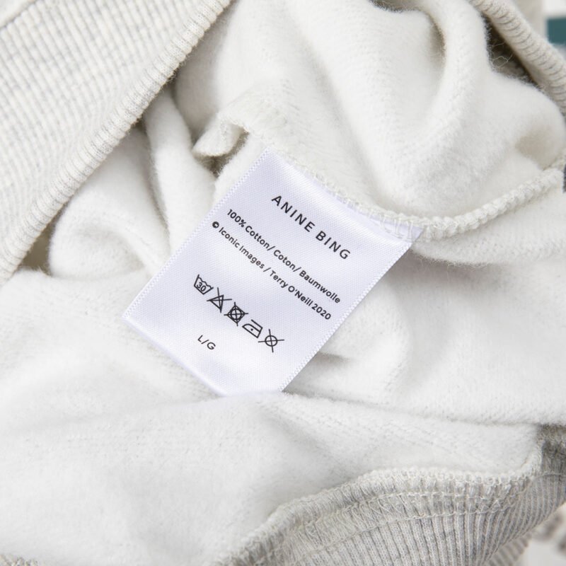 Autumn and Winter Classic Letter Print Lining Fleece and Velvet Women's Round Neck Sweatshirt- ABS2440GY - 图片 8