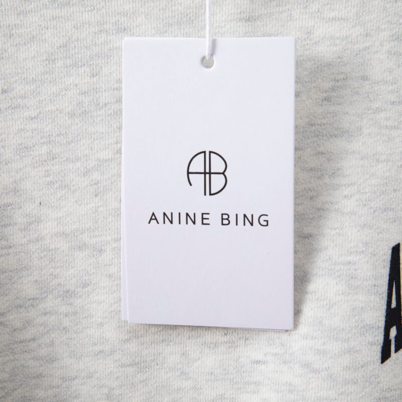 Classic Grey Letter Print Plush Women's Loose Hooded Sweatshirt-ABS2428GY - 图片 9