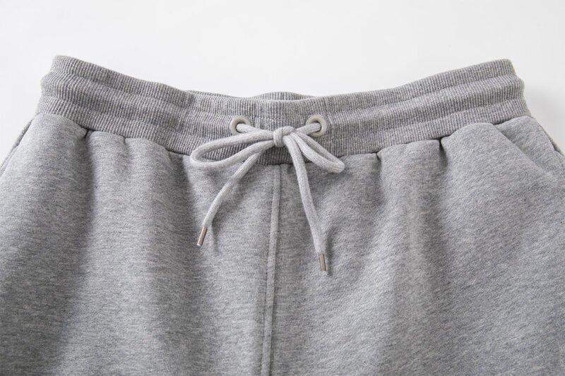 Black Letter Embroidery Fleece Sports Women's Sweatpants Pants-ABP3018BK-ABP3018GY - 图片 13