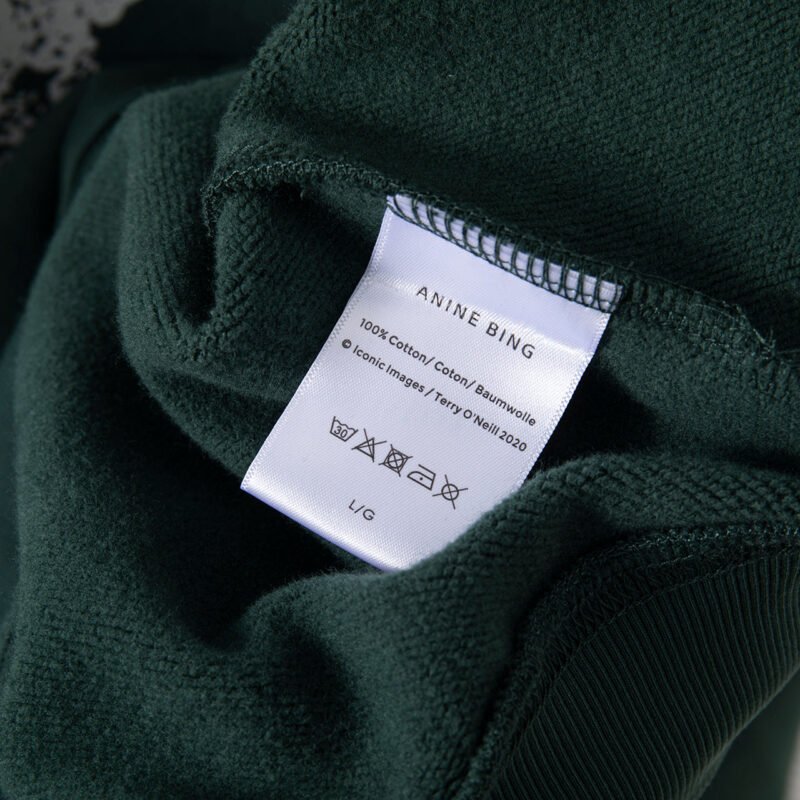 Autumn and Winter Washed Green Fried Eagle Print Fleece Distressed Hooded Sweatshirt-ABS2429GN - 图片 8