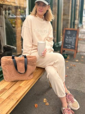 Classic Letter Embroidery Sweatpants Women's Straight Sweatpants-SPF-170