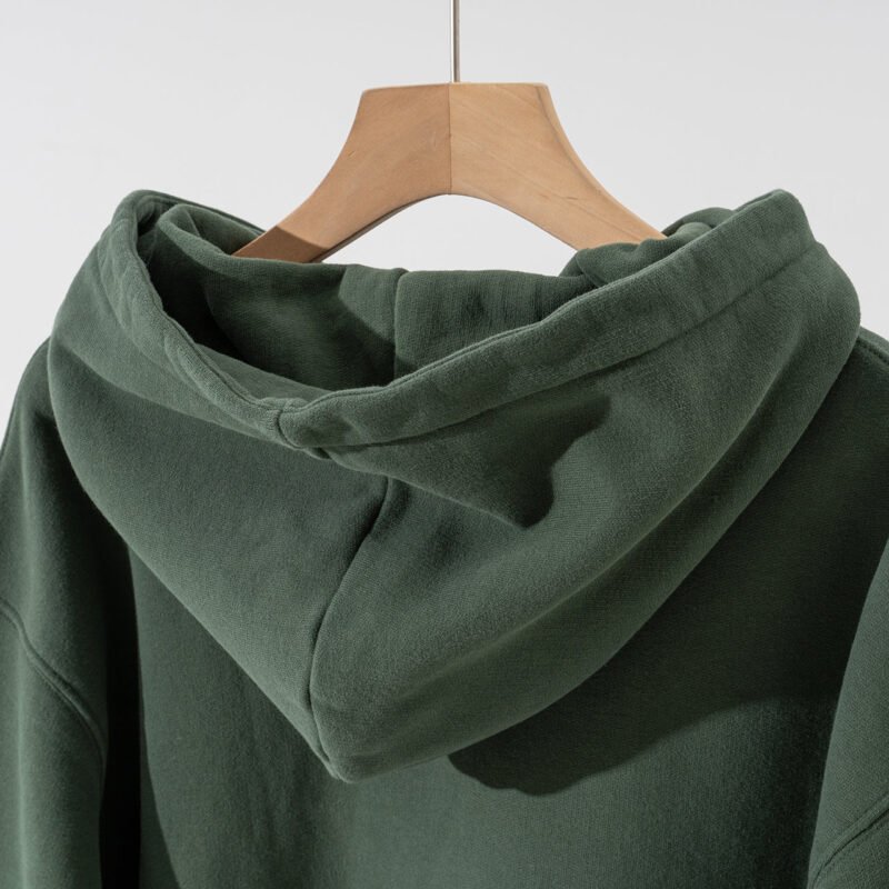 Green Winter Letter Print Fleece Women's Hooded Sweatshirt-ABS2501GN - 图片 6