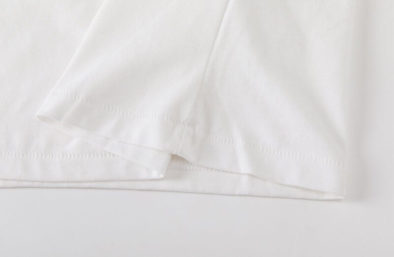 Classic Letter Printed Round Neck Women's Short Sleeve T-Shirt-ABC22WT - 图片 10