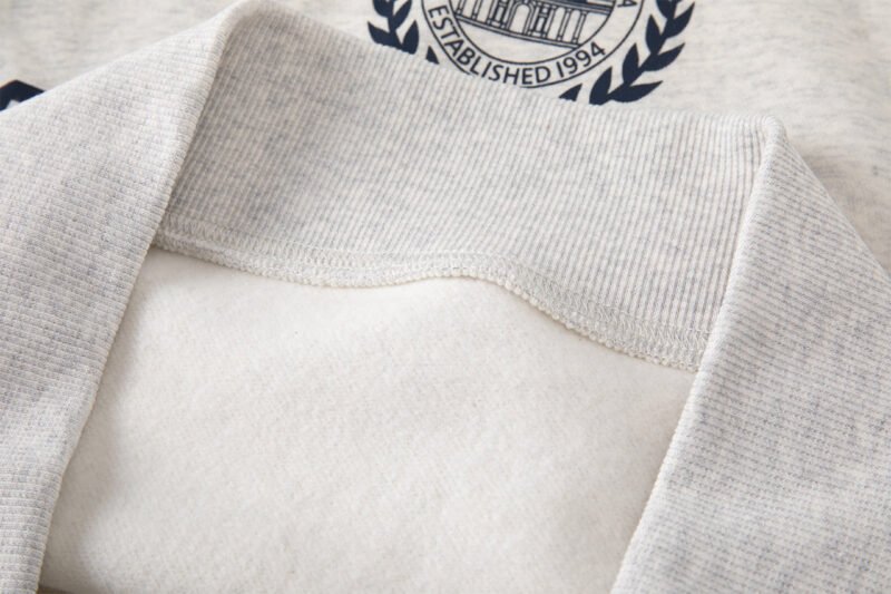 Logo Letter Printed Fleece Long Sleeve Pullover Sweatshirt Women-GN39 - 图片 13