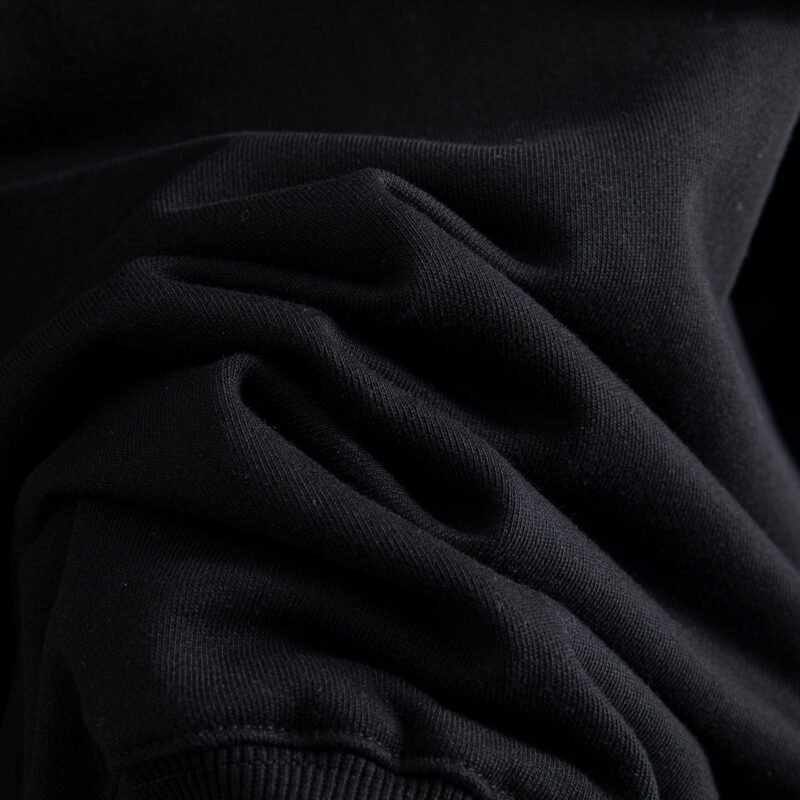 Classic Tiger Head Hand-cranked Embroidery Lining Fleece Round Neck Sweatshirt-ABS2435BK - 图片 13