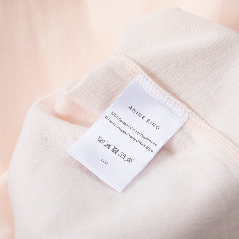 Classic Letter Print Pink Round Neck Women's Loose Short Sleeve T-Shirt-ABT42PK - 图片 9