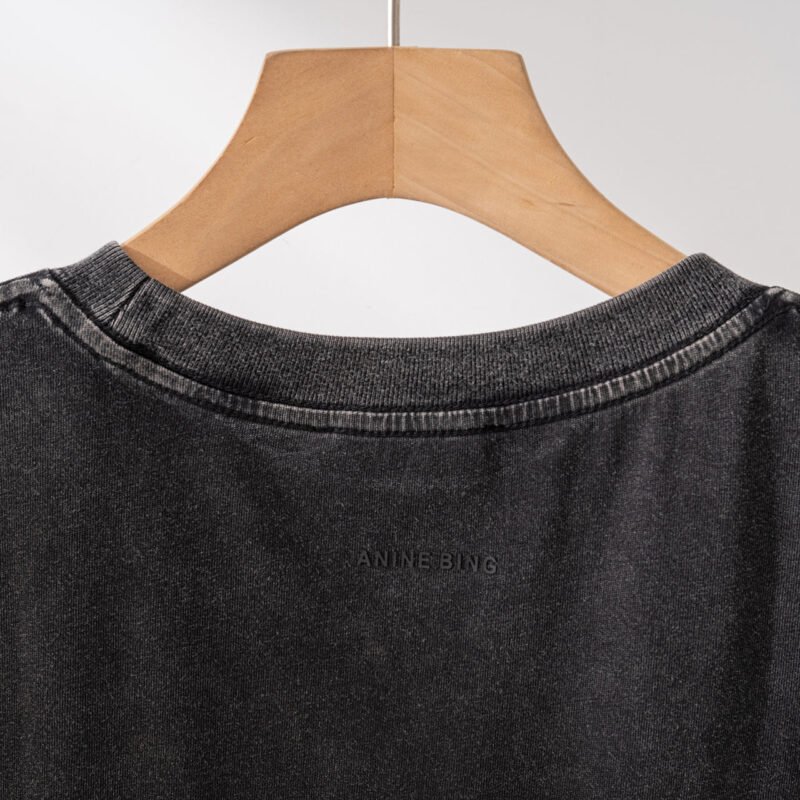 Deformed Letter Printed Short Sleeve T-shirt Women Tops-ABC19BK - 图片 11