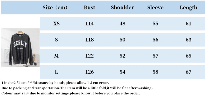 Letter Printed Light Green Round Neck Long Sleeve Women's Sweatshirt-ABS2416LD - 图片 31