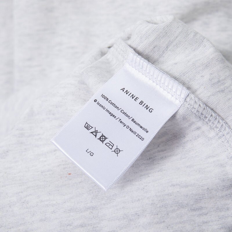 Classic Letter Printed Cotton Loose Off-White Women's Short-Sleeved T-Shirt ABT03GY - 图片 11