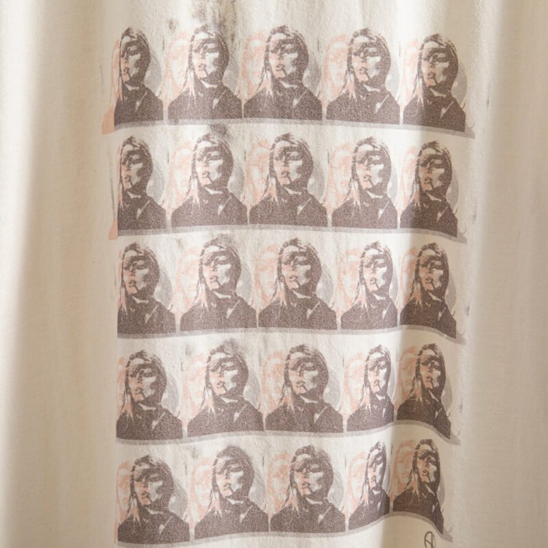 Summer Girls Portrait Film Print Cotton Round Neck Women's Short-sleeved T-shirt-ABT43WT - 图片 4