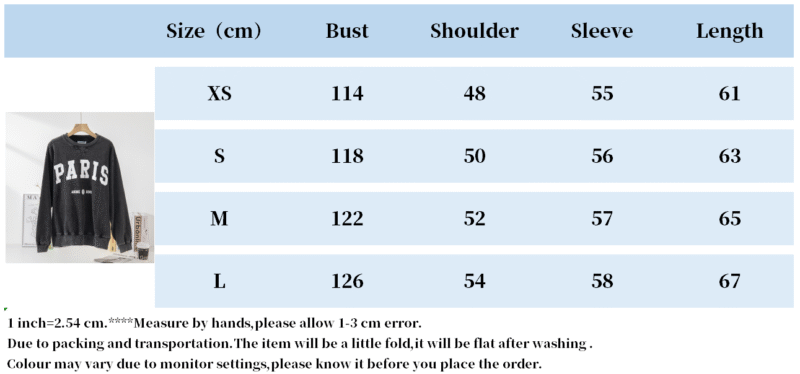 Letter Printed Light Green Round Neck Long Sleeve Women's Sweatshirt-ABS2416LD - 图片 13