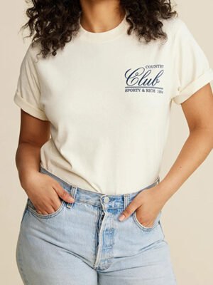 Letter Print Cotton Short Sleeve T-shirts For Women-GN58