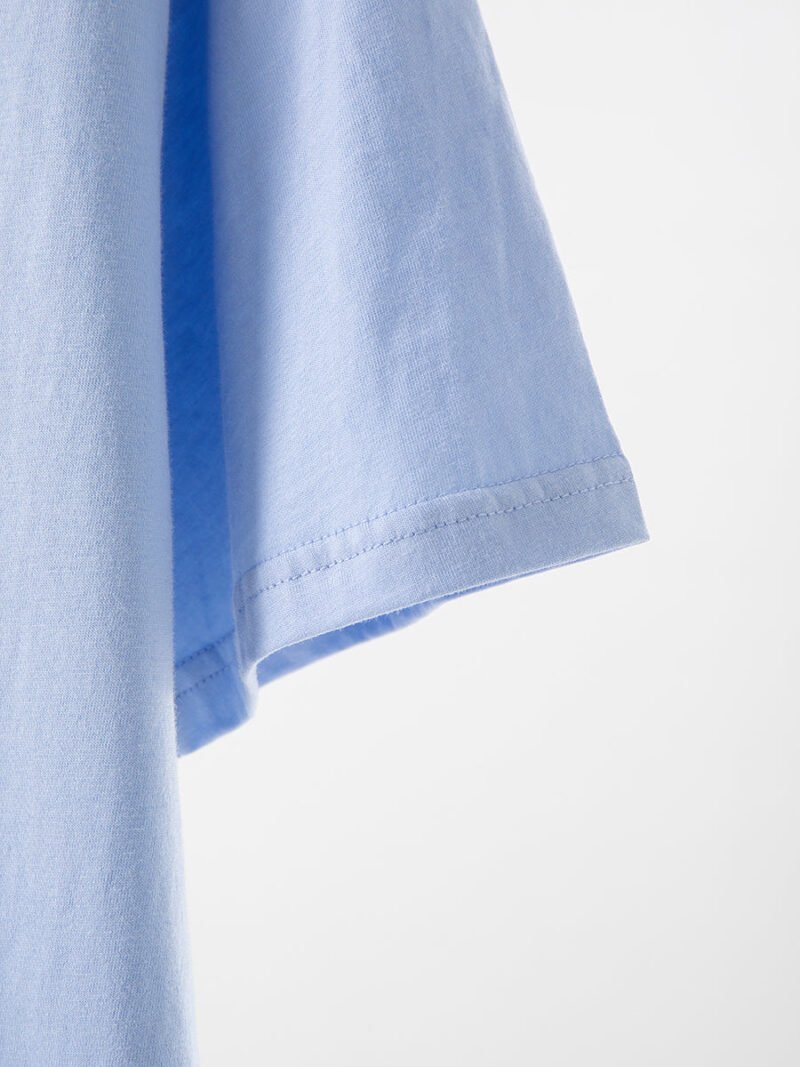 Blue Letter Print Short Sleeve T-shirts For Women's Tops-GN54 - 图片 9