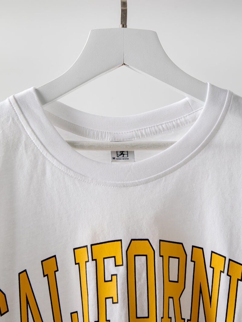 Women's White Letter Print Short Sleeve T-shirt-GN53 - 图片 6