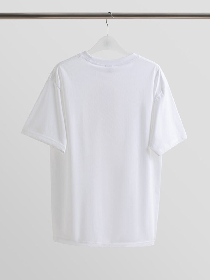 Running Graphic Print Letter White T-shirt Women Tops-GN52 - 图片 7