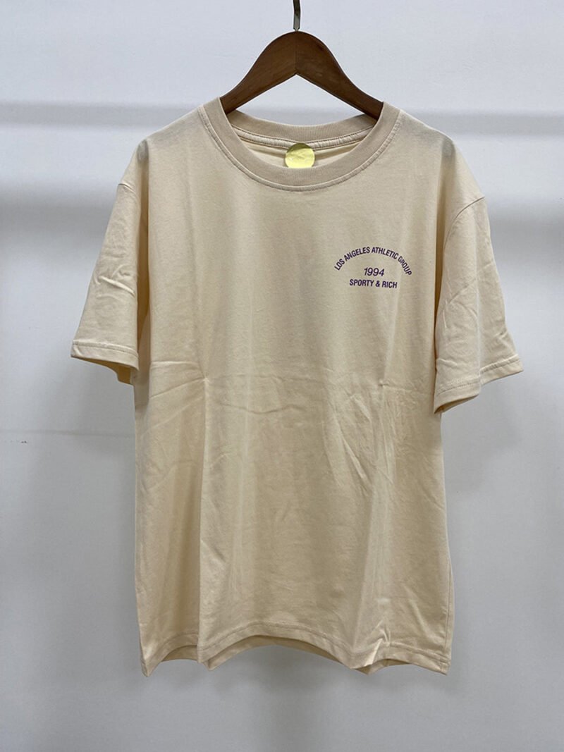 Classic O-neck Letter Print Short Sleeve T-shirt-GN62 - 图片 9