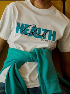 Letter Print White Cotton Short Sleeve T-shirt Tops-GN56