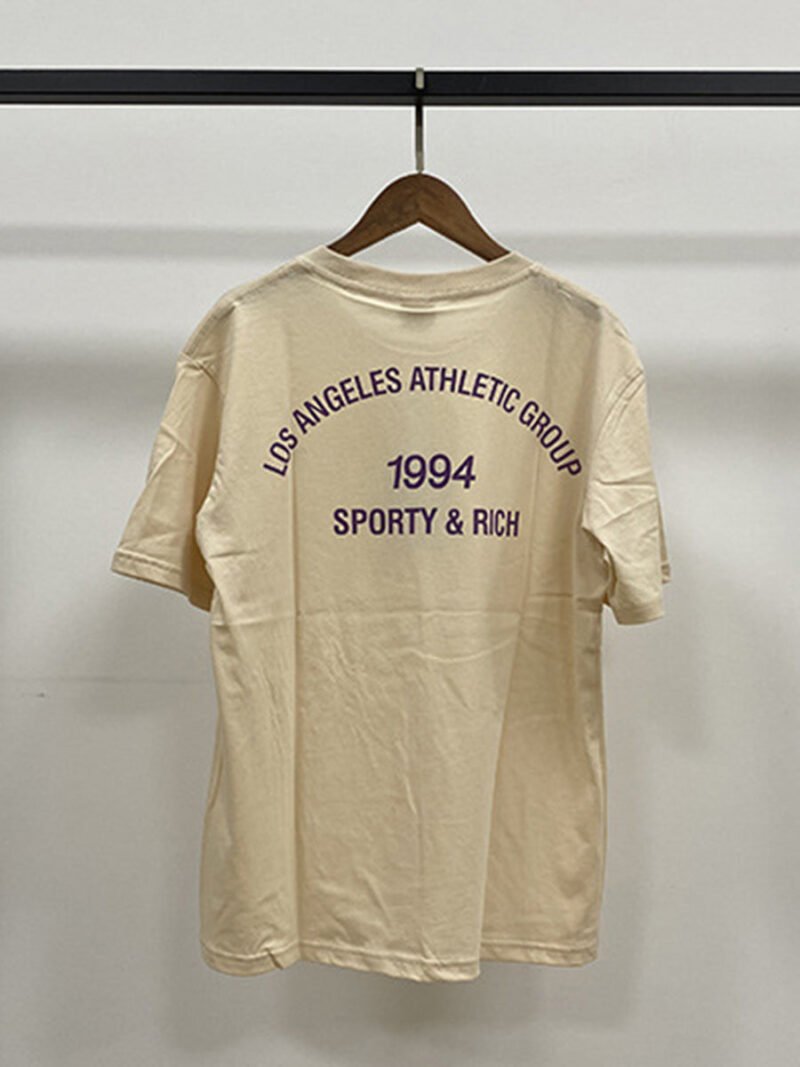Classic O-neck Letter Print Short Sleeve T-shirt-GN62 - 图片 3