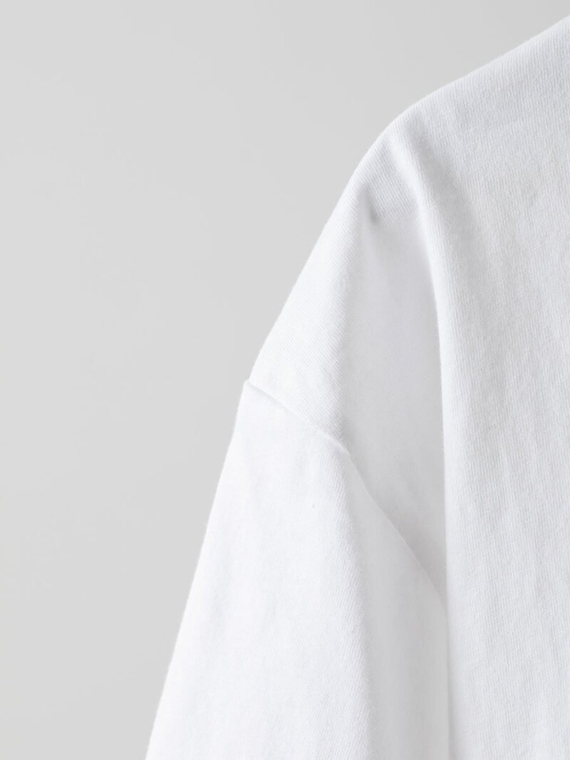 White Letter Print Short Sleeve Tops Tees Women-GN57 - 图片 9
