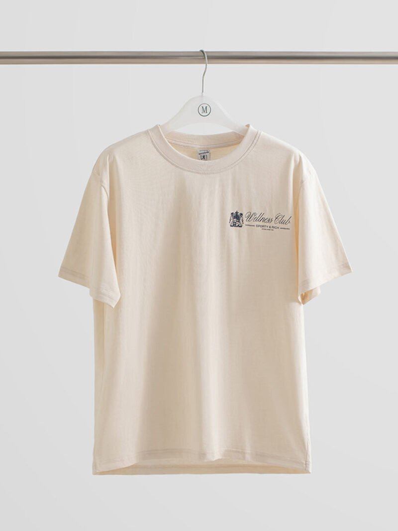 Logo Letter Print Cotton Short Sleeve T-shirt Women Clothing-GN34 - 图片 2