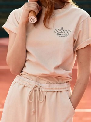 Women's Crew Neck Letter Print Short Sleeve T-shirts-GN59