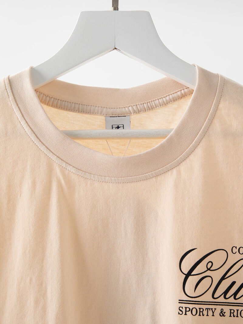 Letter Print Cotton Short Sleeve T-shirts For Women-GN58 - 图片 7