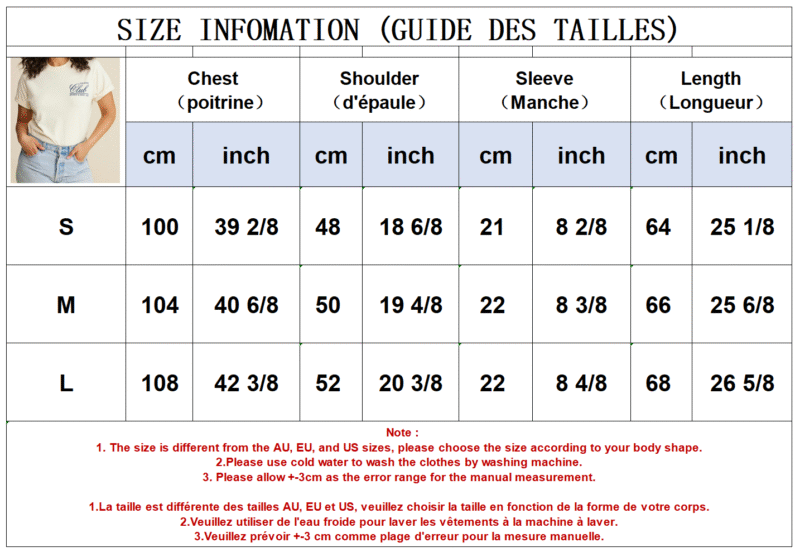 Letter Print Cotton Short Sleeve T-shirts For Women-GN58 - 图片 4