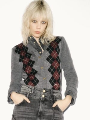 GNT86 Diamond Knitted Sweater