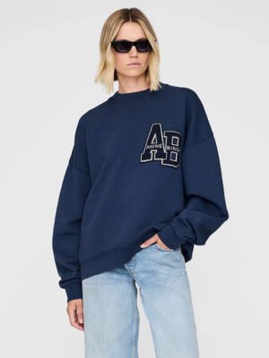 ABNW042 Loose Embroidered Sweatshirt